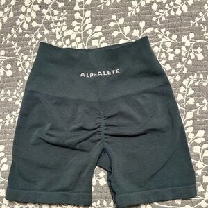 Alphalete Dark Green Bike Shorts